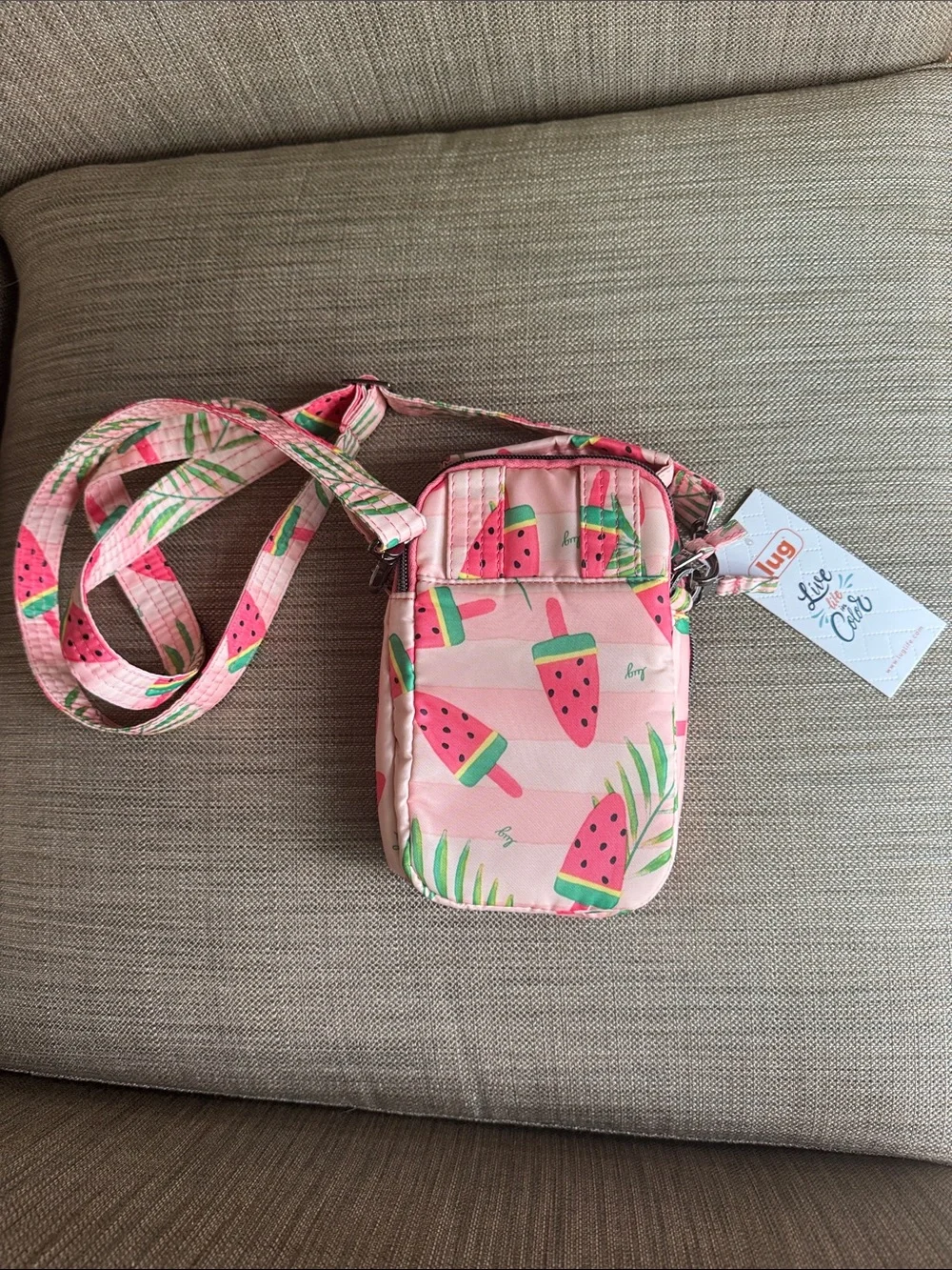 lug Pink Popsicle Quilted Crossbody Bag - Picture 2 of 6